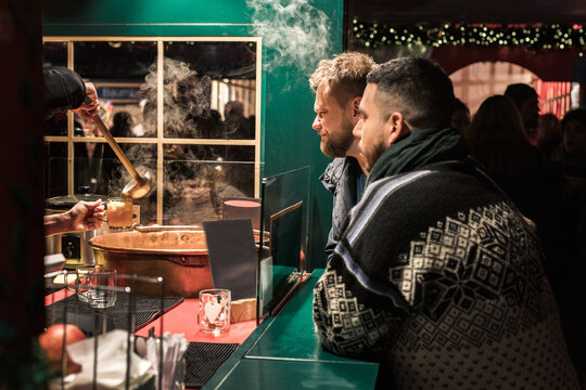 Hot punch at a Christmas market