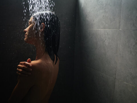 Woman in shower