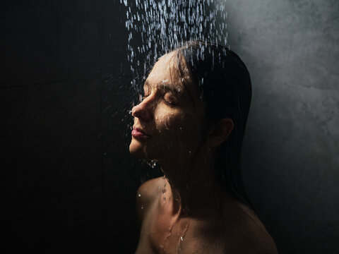 Woman in shower