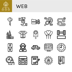 Set of web icons