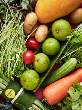 Green organic veggies
