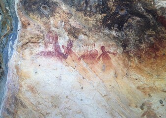 Indigenous cave art