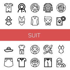suit icon set