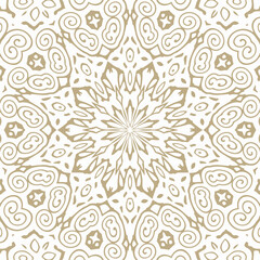 Oriental Seamless Vector Pattern - Repeating ornament for textile, wraping paper, fashion etc.