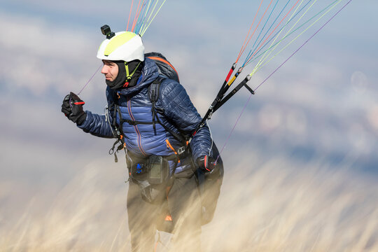 Portrait of a paraglaider