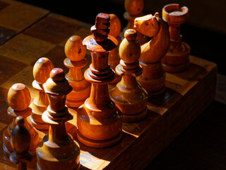chess pieces on a chessboard