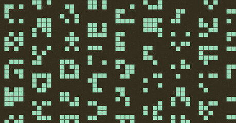 Abstract Color Halftone Dots generative art background illustration