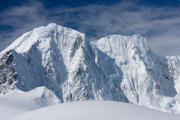 Fototapeta na wymiar Mountain Peaks, Lemaire Channel, Antarctica
