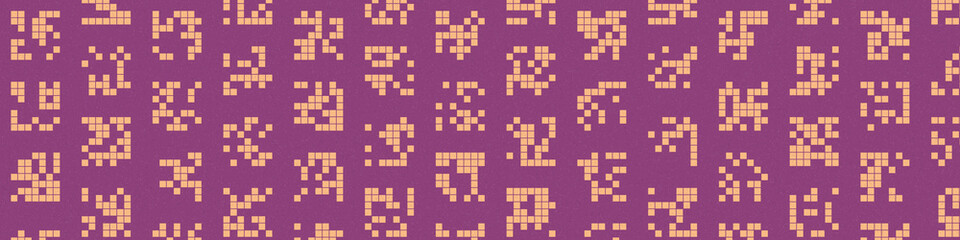 Abstract Color Halftone Dots generative art background illustration