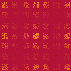 Abstract Color Halftone Dots generative art background illustration