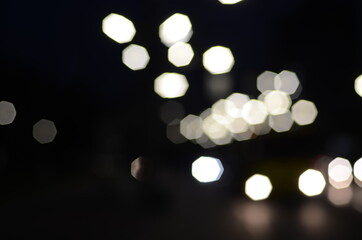 blurred night city