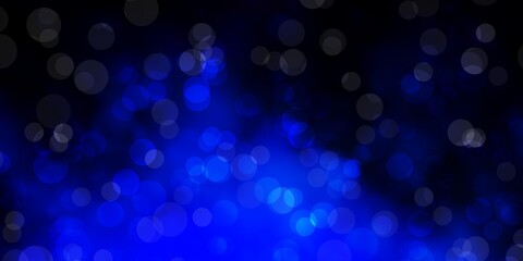 Dark BLUE vector backdrop with dots.