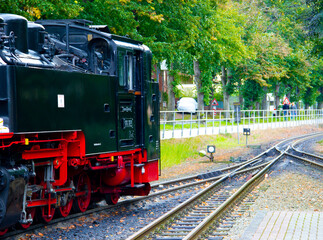 Fototapeta premium old steam locomotive
