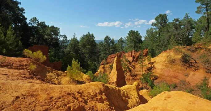 The french Colorado, Roussillon, Vaucluse, Provence,France