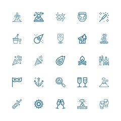 Editable 25 explosion icons for web and mobile