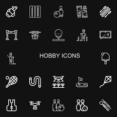 Editable 22 hobby icons for web and mobile