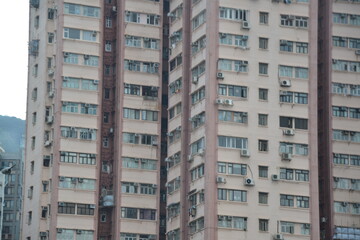 High modern business center, buildings in HongKong