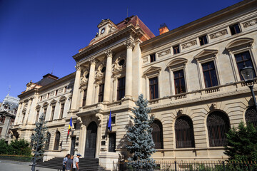 Fototapeta na wymiar Central University Library. Bucharest city, Romania