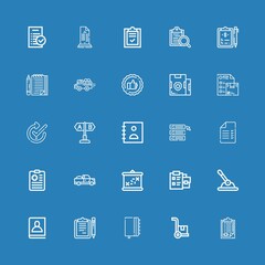 Editable 25 checklist icons for web and mobile