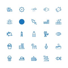 Editable 25 swimming icons for web and mobile