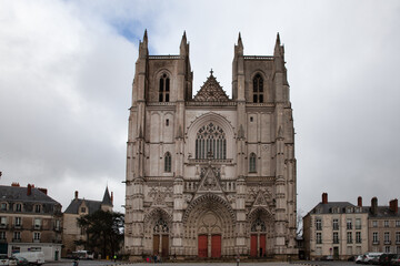 Fototapeta na wymiar Nantes Cathedral, Cathedral of St. Peter and St. Paul of Nantes, Nantes, France