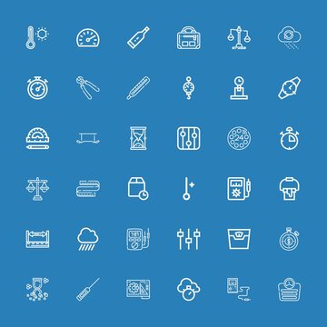 Editable 36 measure icons for web and mobile