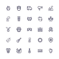 Editable 25 badge icons for web and mobile