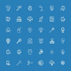 Editable 36 imagination icons for web and mobile