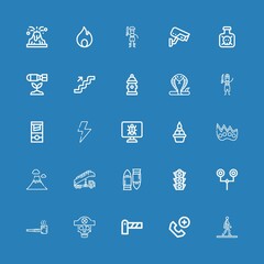 Editable 25 danger icons for web and mobile