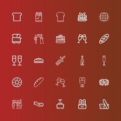 Editable 25 toast icons for web and mobile