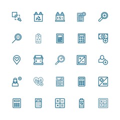 Editable 25 plus icons for web and mobile