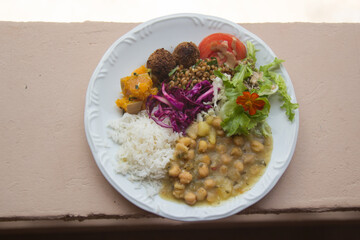 Refeição saudável e vegana