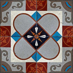 Ancient hydraulic tiles, Rio de Janeiro