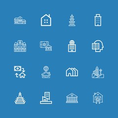 Editable 16 property icons for web and mobile