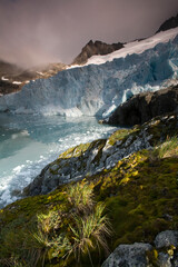 Glacier above Smaaland Cove, South Georgia Island, Antarctica