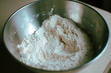 flour in a bowl