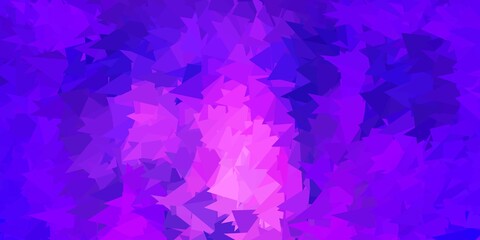 Dark purple vector polygonal background.