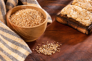 Cereal bar with amaranth seeds - Amaranthus