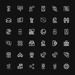 Editable 36 chat icons for web and mobile