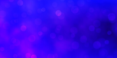 Light Blue, Red vector texture with circles. Abstract decorative design in gradient style with bubbles. Pattern for booklets, leaflets.