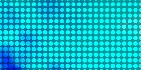 Fototapeta na wymiar Light BLUE vector template with circles. Colorful illustration with gradient dots in nature style. Design for posters, banners.