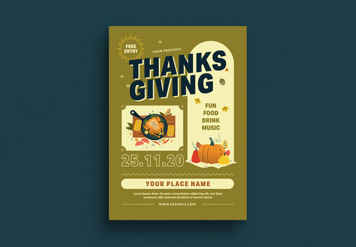 Thanksgiving Flyer Layout