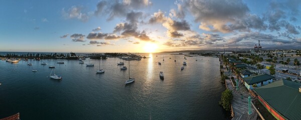 sunset over La Guancha, Ponce, Puerto Rico