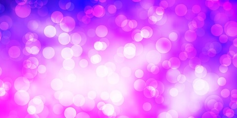 Light Purple, Pink vector layout with circle shapes.