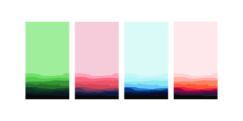 set of banners abstract for background, vector set of colorful banner - banner, wallpaper, background