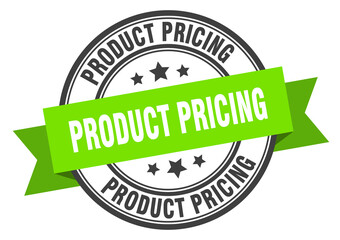 product pricing label sign. round stamp. band. ribbon