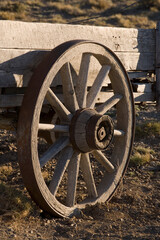 Fototapeta premium Wooden Cart, Patagonia, Argentina