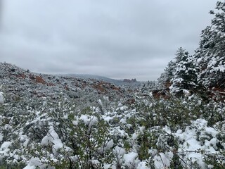 Garden of the Gods after an early autumn snow fall