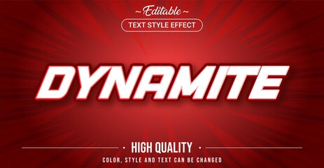 Editable text style effect - Dynamite theme style.