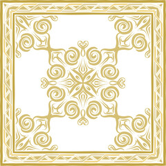 Creative color pattern for decoration. Print for paper wallpaper, tiles, textiles, neckerchief. Scarf design. Frame 